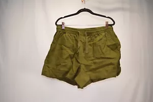 NWT Quince 100% European Linen Martini Olive Shorts Size Large - Picture 1 of 3