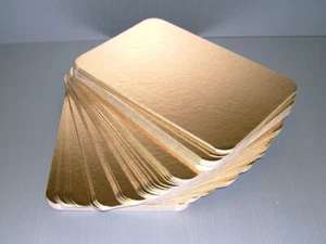 Gold silver food board for packing salmon/meat/charcuterie 120x215mm 100/pack - Picture 1 of 1