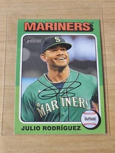 2024 Topps Heritage Mini Baseball Julio Rodriguez #286 Image Variation - Bild 1 von 2