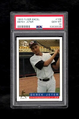 1993 Fleer Excel #106 DEREK JETER RC HOF New York Yankees PSA 10 GEM MINT  - Image 1 of 2