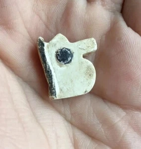 Ancient Egyptian Eye of Horus Bead Pendant Alabaster Faience Amulet 664-332 BCE - Picture 1 of 12