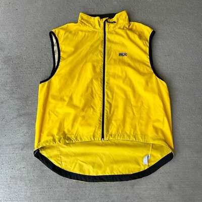 Polo Sport Men’s Yellow Nylon Zip Up Vest XL Vintage Sleeveless Windbreaker - Image 1 of 4