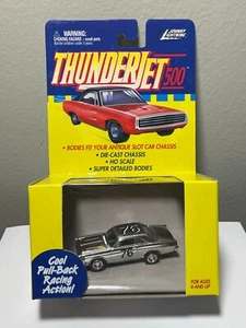 Johnny Lightning Pullback HO Slot Car Body TJET Silver Chrome Ford Fairlane HTF - Bild 1 von 10