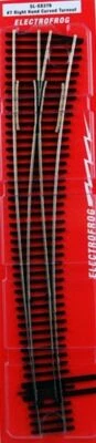 PECO SL-E8376 ~ HO Scale ~ #7 Code 83 ~ Right Hand Curved Turnout ~ Electrofrog - Image 1 of 2