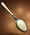 STUNNING Guilloche Enamel Jeweled Sterling Silver Spoon Andersen Russian Style#2