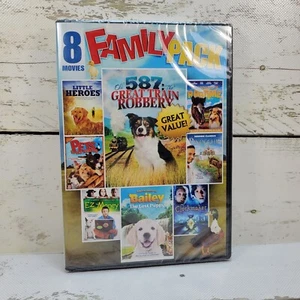 8 Movies Family Pack DVD 2012 Old 587 Little Heroes EZ Money Clockmaker New - Picture 1 of 9