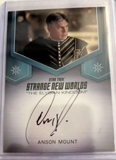 Star Trek Strange New Worlds Elysian Kingdom Anson Mount autograph card - SCARCE