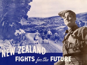New Zealand - Fights For The Future - 1940 - World War II - Propaganda Magnet - Picture 1 of 2