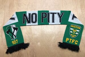 Portland Timbers Pre MLS Timbers Army NO PITY Yellow Crest, Fringe Soccer Scarf 
