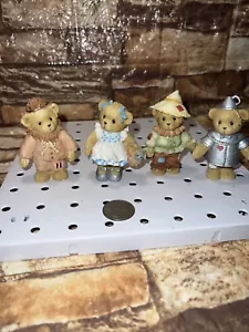 Wizard Of Oz Cherished Teddies Set Of 4Collectible TinMan Lion Dorothy Scarecrow - Picture 1 of 7