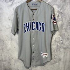 Team Issued Chicago Cubs Baseball Jersey Majestic Mens 42 Gray MLB No Name C2
