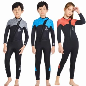 Children Thick Swimsuit Surfing Neoprene Wetsuit Underwater Scuba Diving Suit - Picture 1 of 24