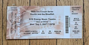 Hootie and the Blowfish Concert Ticket Stub Sept 3 2007 DTE Energy Music Theatre - Picture 1 of 2
