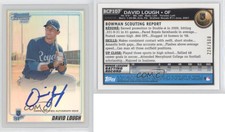 2010 Bowman Chrome Prospects Refractor Auto /500 David Lough #BCP107 Auto