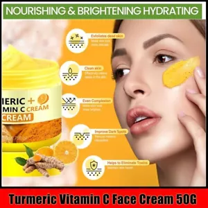 Turmeric Face Cream Vitamin C Wrinkle Remover 50g - Picture 1 of 10