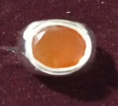 Anillo de Plata Ágata-Piedra Aqeeq para Hombre BN-Regalos-Cumpleaños-Coleccionable-Joyería Foto 1 de 4