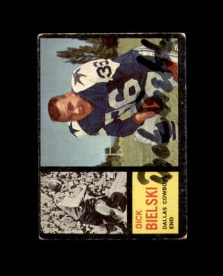 Dick Bielski Signed Original 1962 Topps Dallas Cowboys Autograph - Image 1 of 2