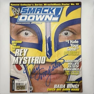 Rey Mysterio Jr Signed Autographed WWE Magazine COA Hall Of Fame - Picture 1 of 11