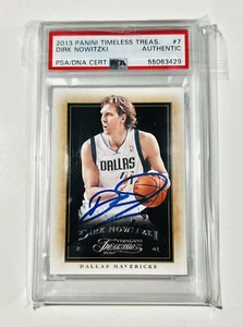 PSA 2013 Panini Timeless Treasures #97/299 Dirk Nowitzki Authentic Auto Pop 1/1 - Picture 1 of 3