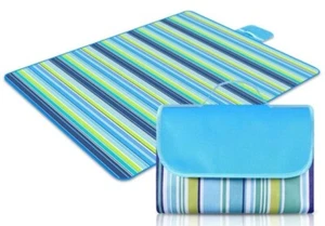 Outdoor Picnic Blanket 79"X77" Extra Large Beach Mat Camping Travel - Picture 1 of 5