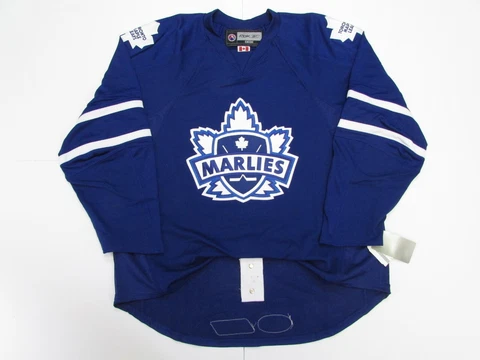 TORONTO MARLIES AUTHENTIC AHL BLUE REEBOK EDGE 1.0 7187 HOCKEY JERSEY SIZE 54 Cover