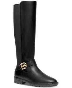 COACH Farrah Leather Boot Black - Picture 1 of 4