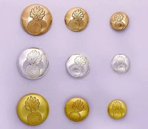 Botón Granada 22 16 14 mm Oro Plata Bronce Granaderos Rusos Primera Guerra Mundial - Imagen 1 de 12