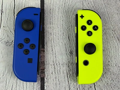 Nintendo Switch Blue & Yellow Joy-Con Controllers Authentic OEM Tested - Image 1 of 4