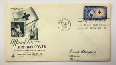 1952 FDC International Red Cross National Postage Stamp Show New York NY Z515 - Image 1 of 4
