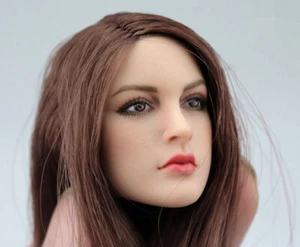 Lo último 1/6 KT005 Cabeza bronceada femenina Esculpida Match Phicen cabello largo 12" Acción - Imagen 1 de 7