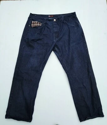 Red Ape Mens Jeans Sz 42 Act 42x30 Graphics Dark Wash  - Image 1 of 4
