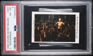 C-3PO/EWOKS - 1983 Star Wars Nellba # 207 - PSA 6 - HIGHEST GRADE - Picture 1 of 5