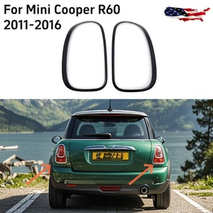 Black Rear Tail Light Cover Trim Rings For Mini Cooper Countryman R60 2011-16 - Bild 1 von 8