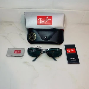 Ray Ban RB3179 006/Z1 Top Bar Oval Wrap Sunglasses w/ Case ~ Made Italy - Picture 1 of 14