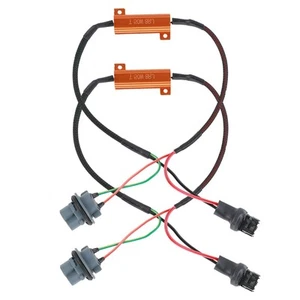 7440 T20 50W8RJ Hyper Flash Fix Error Wiring Adapters For LED Turn Signal - Picture 1 of 8