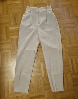 Zara Damen Hose Creme Gr. XS - Bild 1 von 4