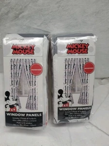 Disney Mickey Mouse Fenster Panel 42" B x 84" L Packung mit 4 Mikrofaser Vorhänge  - Bild 1 von 6