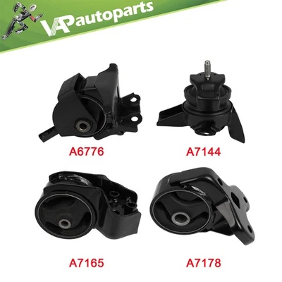 Montaje de motor 4 piezas apto para Kia Spectra5 2007-2008 L4 transmisión automática 2,0 L Foto 1 de 4