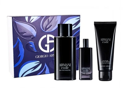 Giorgio Armani Code 125ml EDT+75ml All Over Body Shampoo+15ml EDT - Bild 1 von 2