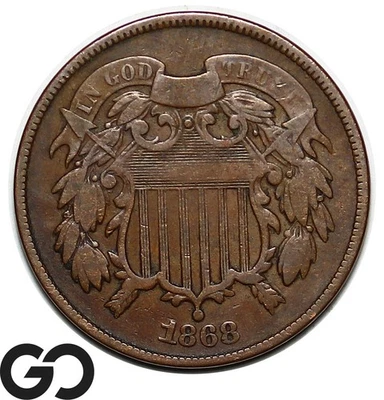 1868 Two Cent Piece - Image 1 of 3