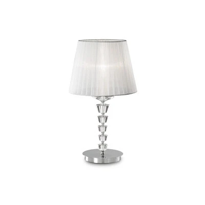 Lampade Da Scrivania - Ufficio Classica Pegaso Metallo Bianco 1 Luce E14 Big - Immagine 1 di 2