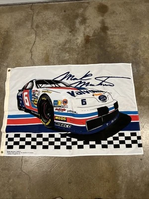 Vintage 1994 Motorsports Trandition #6 Mark Martin NASCAR Valvoline 30"x42” Flag - Image 1 of 3