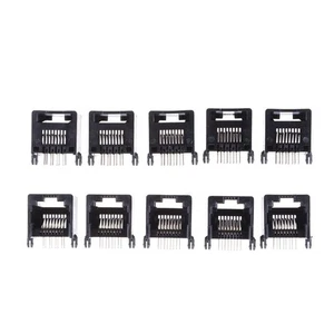 10Pcs Unshielded RJ11 RJ45 8P8C Network Modular PCB Connector Jacks Connecto LT - Photo 1/6