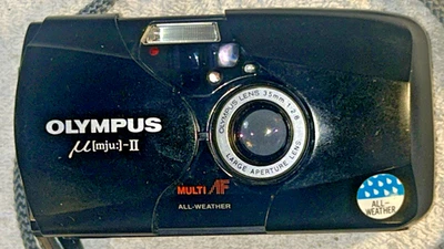 Olympus Mju ii 35mm Ultra Compact Camera f2.8 Multi AF All Weather No. 5645300 - Image 1 of 4