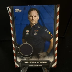 Topps Formula 1 F1 2021 #F1R-CH Christian Horner reliquia azul/99 *chipping* - Imagen 1 de 7