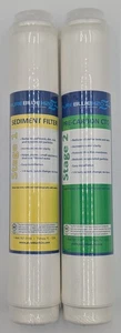 Pure Blue H20 Reverse Osmosis Filtration System Replacement Water Filters 2 Pack - Picture 1 of 2