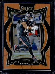 2024 Select Nico Collins Concourse Orange Prizm #6/49 Texans - Picture 1 of 2