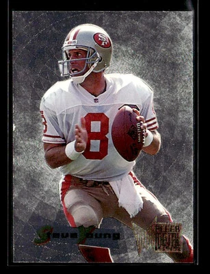 1995 Fleer Metal #50 Steve Young Silver Flashers San Francisco 49ers - Image 1 of 2