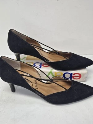 J Renee Veeva Suede Fabric w special Bungee strap party dressy shoes 6.5 M - Image 1 of 4