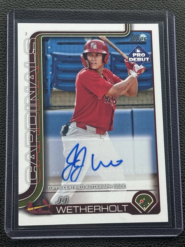 2025 Topps Debut JJ Wetherholt Autograph - Image 1 of 2